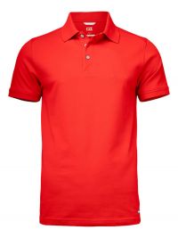 Poloshirt Herren rot von Cutter & Buck mit UV-Schutz und sportlichem Schnitt